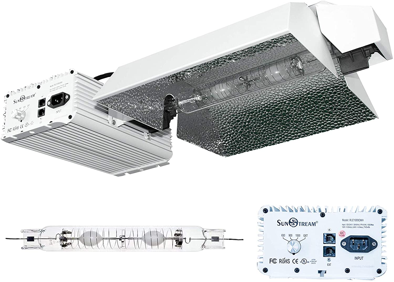 SunStream 1000W CMH Ceramic Metal Halide Grow Light Kit: ETL Certified for Reliable and Efficient Plant Growth