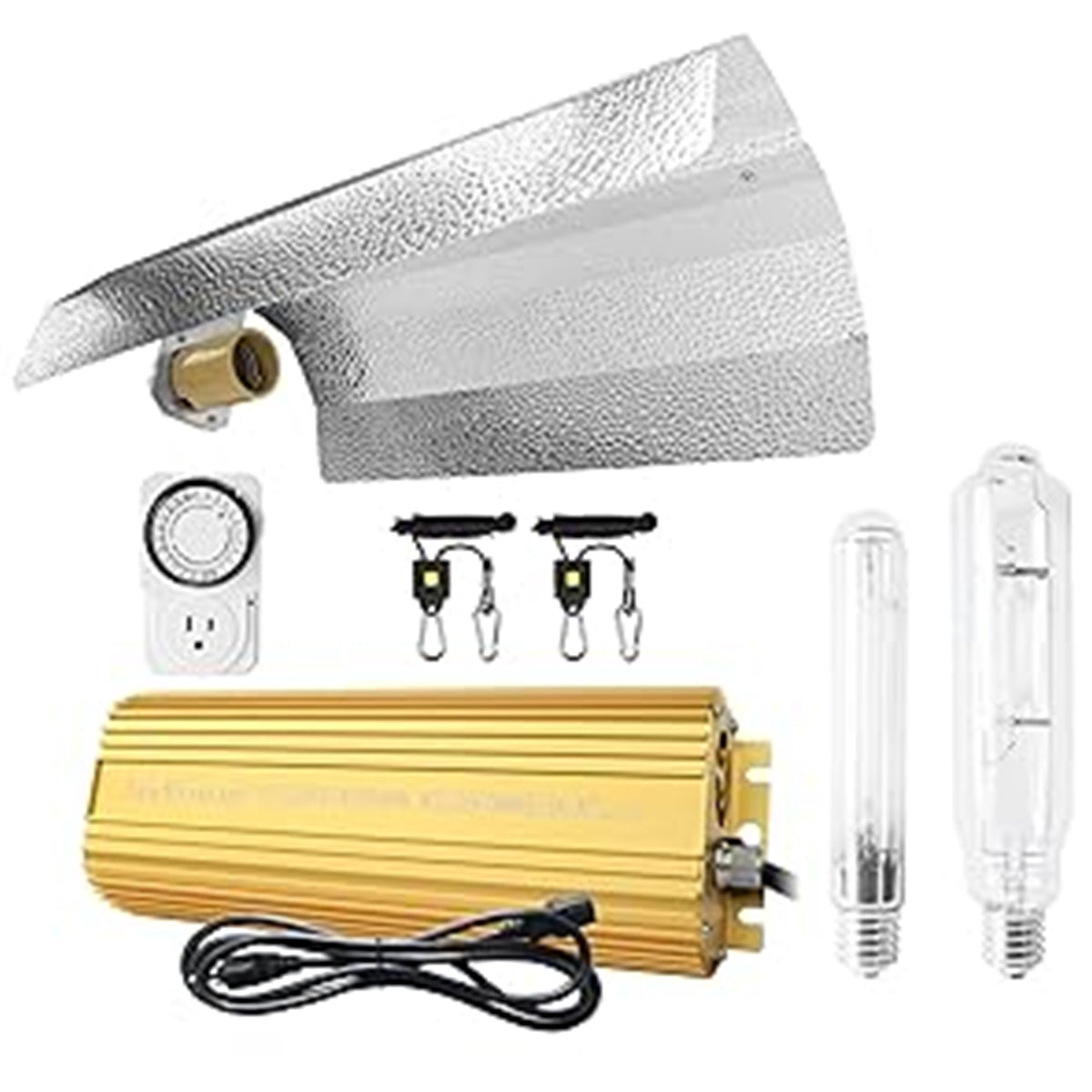 SunStream 1000 Watt HPS MH Digital Dimmable Grow Light System Kit with Timer Single Ended