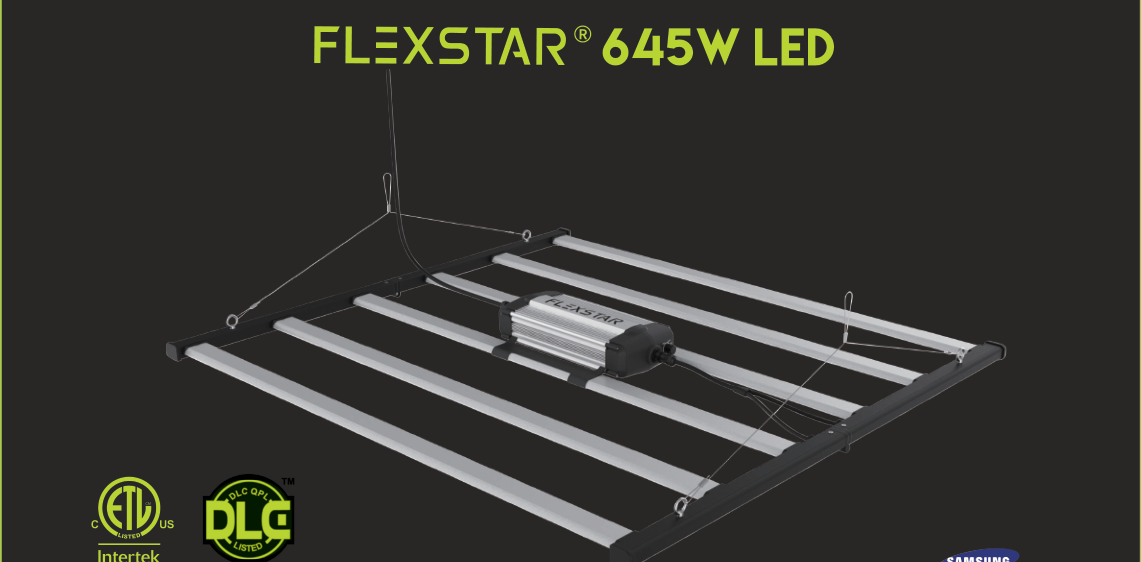 Sunstream  Flexstar 645W Foldable Dimmable LED Grow Light Full Spectrum Plant Fill Light Energy-Saving
