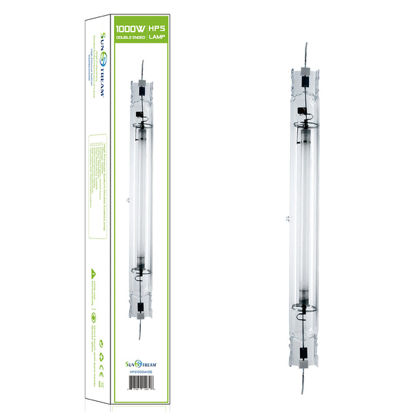 SunStream 1000W Double Ended (DE) HPS Grow Light Bulb - High-Output for Commercial Bloom & Vegetative Growth, 2000K