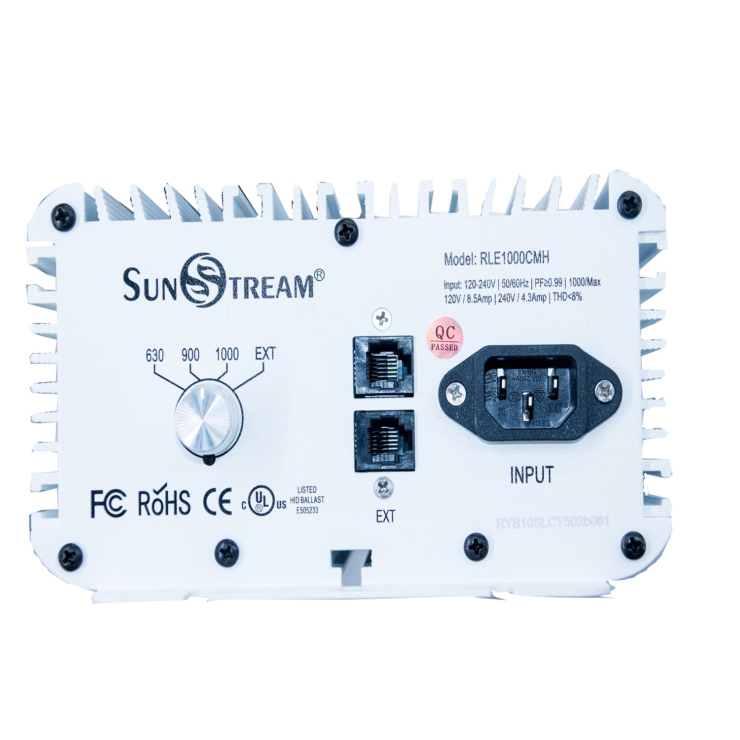 SunStream 1000 Watt CMH Electronic Ballast 120V-240V Dimmable for Hydroponic Grow Light System Kit