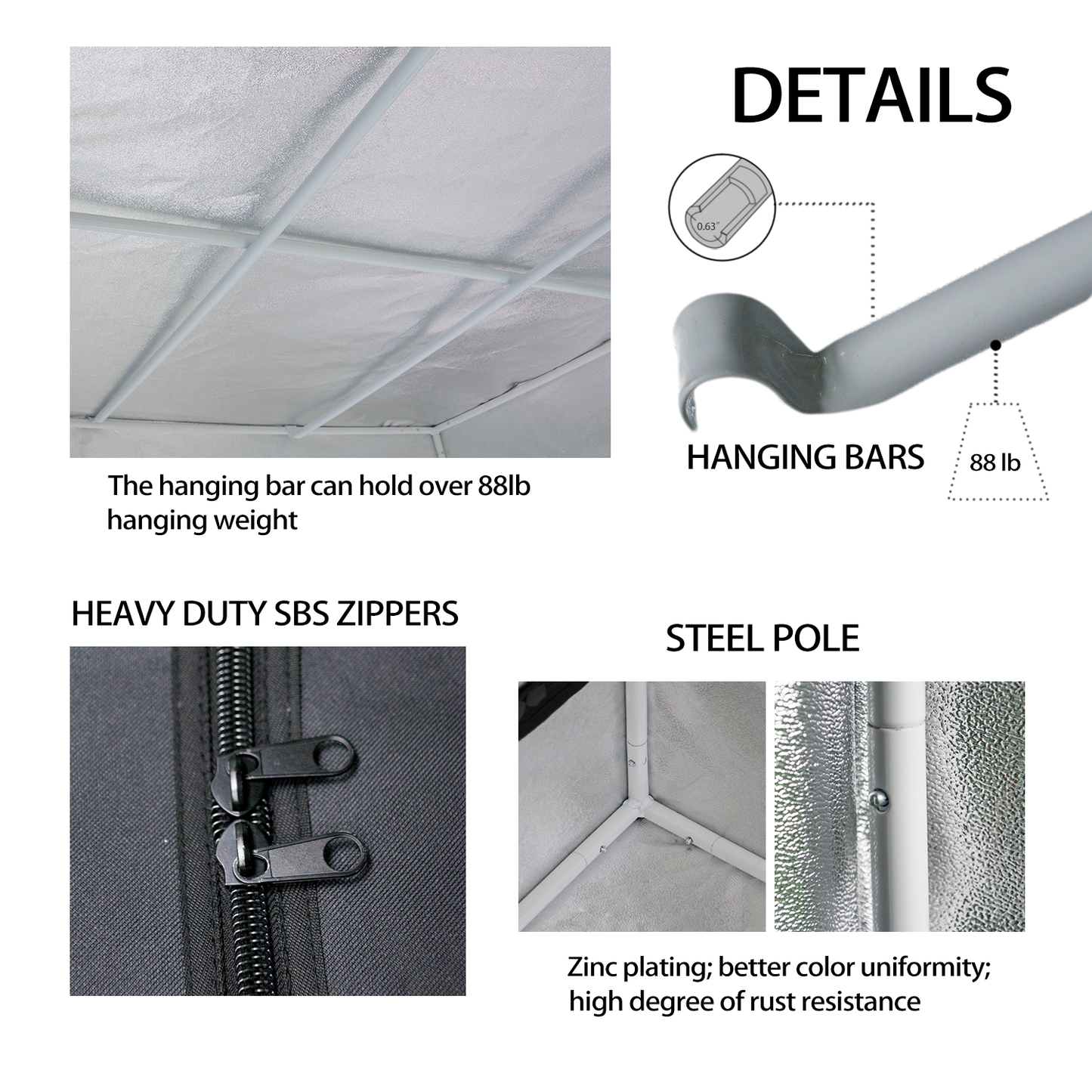 SunStream Hydroponic Camouflage Grow Tent for Indoor Planting, 4X4 FT with Reflective Mylar, Observation Window and Floor Tray