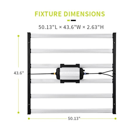 Sunstream  Flexstar 645W Foldable Dimmable LED Grow Light Full Spectrum Plant Fill Light Energy-Saving