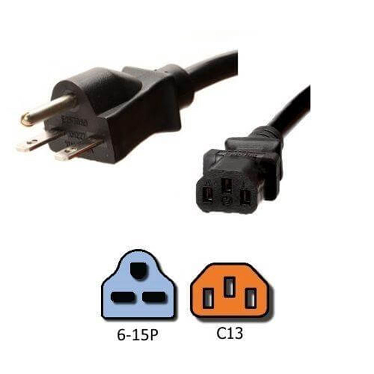 SunStream 240 Volt Power Cord for Hydroponic Digital Ballast 8 Ft