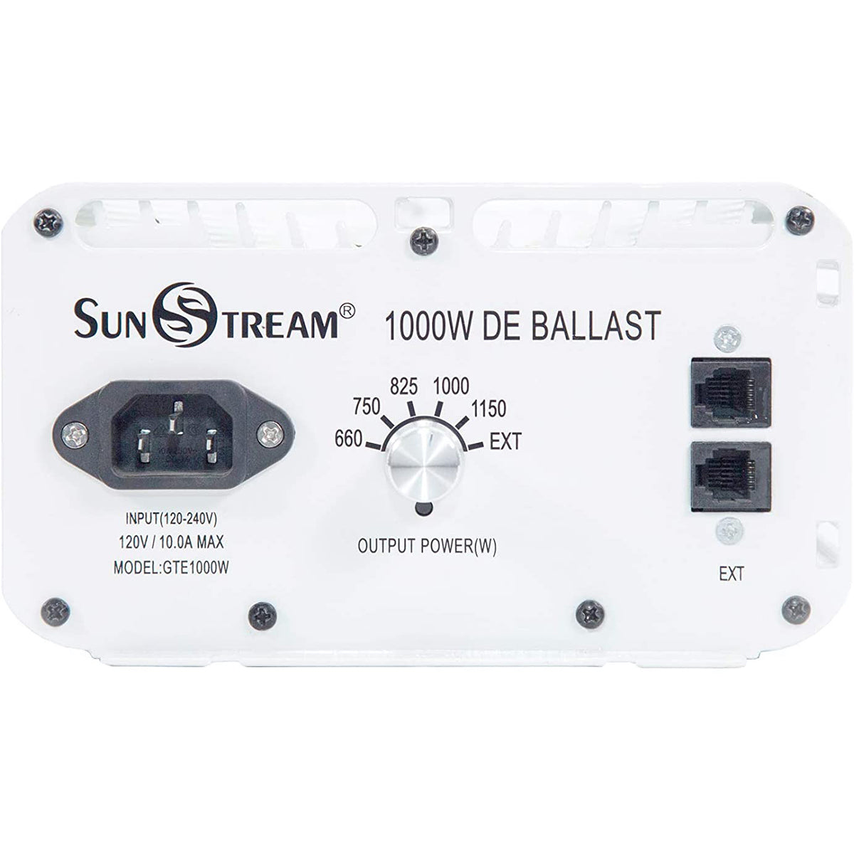 SunStream 1000 Watt HPS MH Electronic Ballast 120V/240V Dimmable with Controller Port