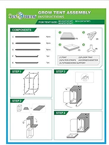 SunStream Hydroponic Camouflage Grow Tent for Indoor Planting, 4X4 FT with Reflective Mylar, Observation Window and Floor Tray