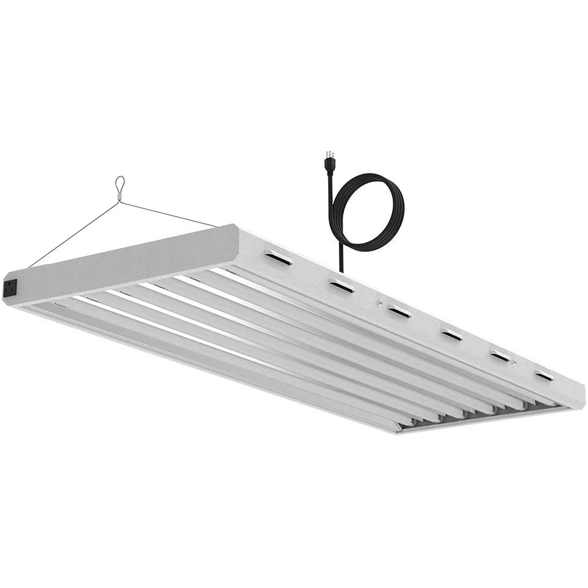 SunStream 6500K 4FT T5 HO Fluorescent Grow Light Fixture for Indoor Plants, UL Listed High Output Fluorescent Tubes, 6 Lamps