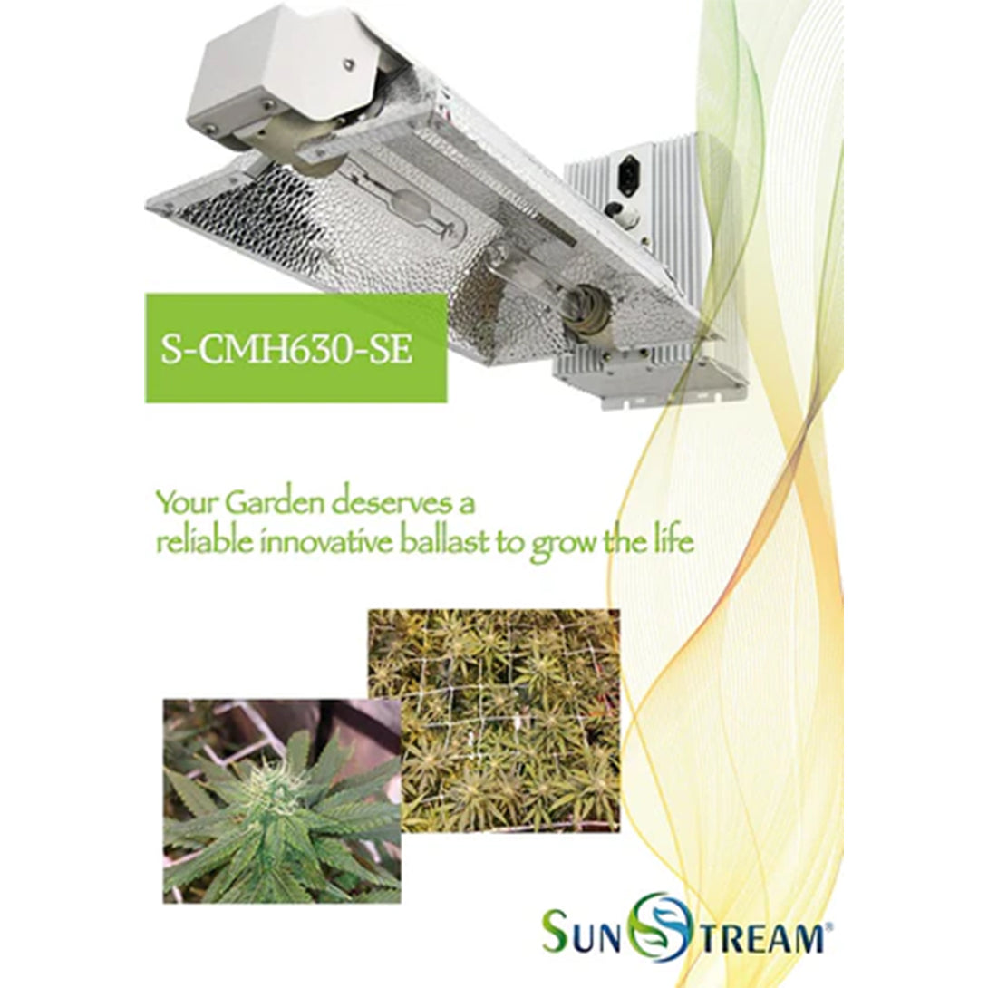 metal halide grow lights for indoor plants SunStream 630W (2x315W) CMH/CDM Grow Light Fixture