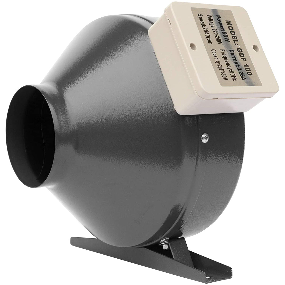 SunStream 4 Inch-12 Inch Inline Duct Fan HVAC Exhaust & Intake Vent Blower,Grounded Power Cord