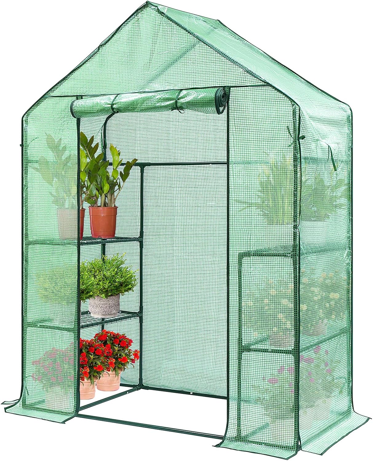 ‎‎viviennu VIVOSUN 57 x 29 x 77-Inch Mini Walk-in Greenhouse with Windows