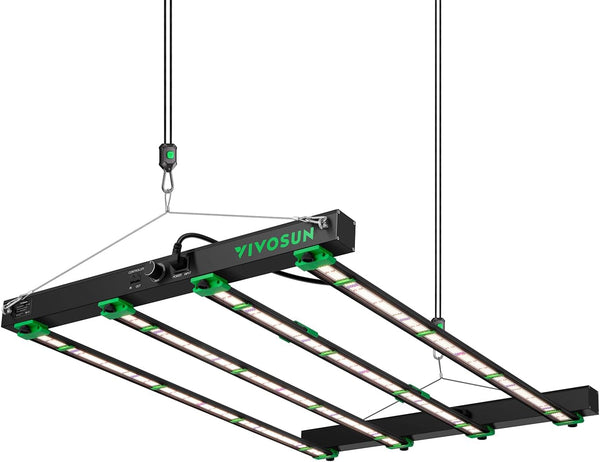 VSFD4500 Full Spectrum LED Grow Light Bar 450W/650W, Detachable Design with 6 Dimming Option