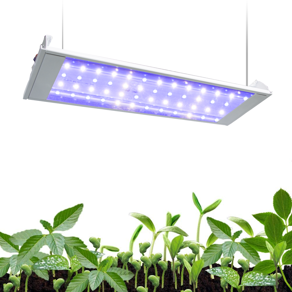 SunStream 19W LED Full Spectrum Grow Light, 3 Lighting Modes White/Blue/White+Blue, 5.5ft Power Cord and Chain Hanger Included