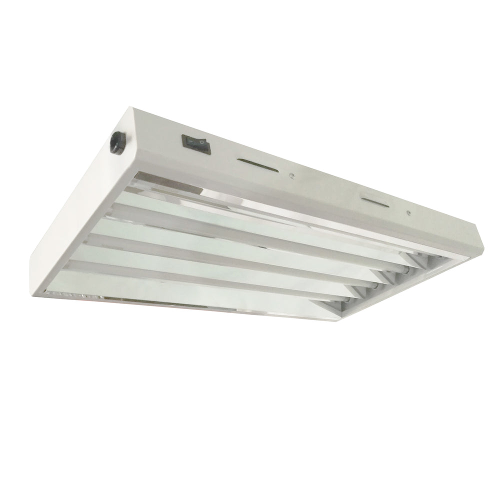 SunStream 6500K 2FT T5 HO Fluorescent Grow Light Fixture for Indoor Plants, UL Listed High Output Fluorescent Tubes,  4 Lamps
