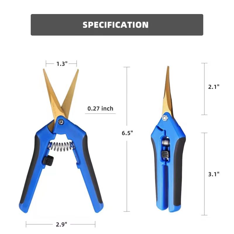 SunStream 2-Pack Gardening Pruning Shear with Titanium Coated Curved Precision Blades