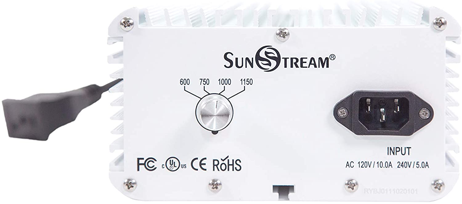 SunStream 1000 Watt Dimmable Electronic Ballast for Grow Lights MH/HPS