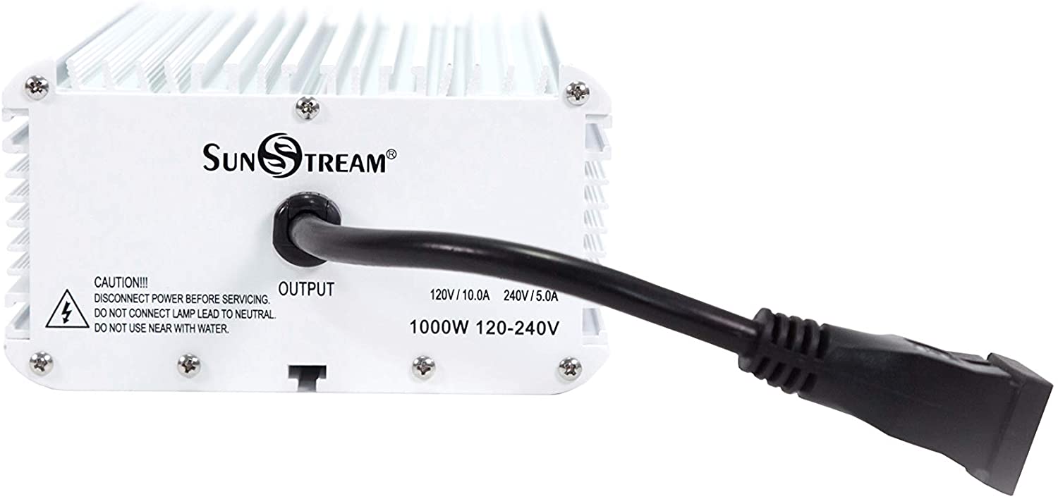 SunStream 1000 Watt Dimmable Electronic Ballast for Grow Lights MH/HPS