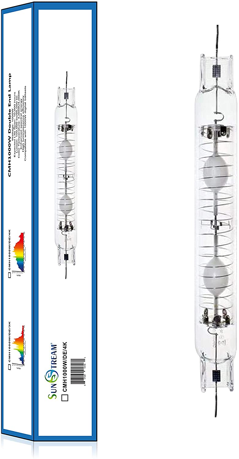 SunStream 1000 Watt CMH Ceramics Metal Halide Grow Light Lamp Bulb Superior Master Color CDM for Flowering and Fruiting CCT 3100K