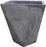 SunStream 10-13 Inches 2 Sets New Magnesium Mud Flowerpots, Degradable, Light-weight, Concrete Grey