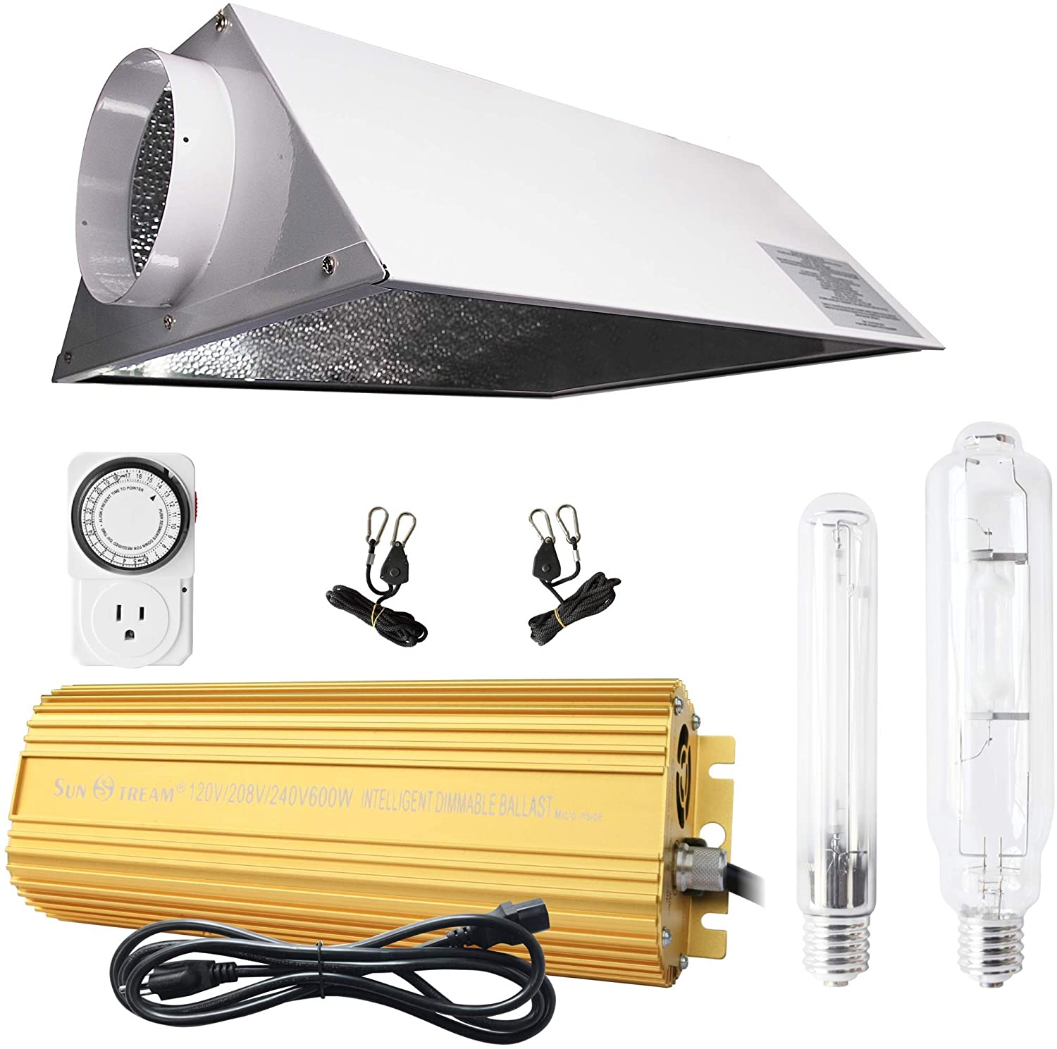 design domæne Statistisk SunStream 600w HPS MH Grow Light Bulb Digital Dimmable Ballast with Ai