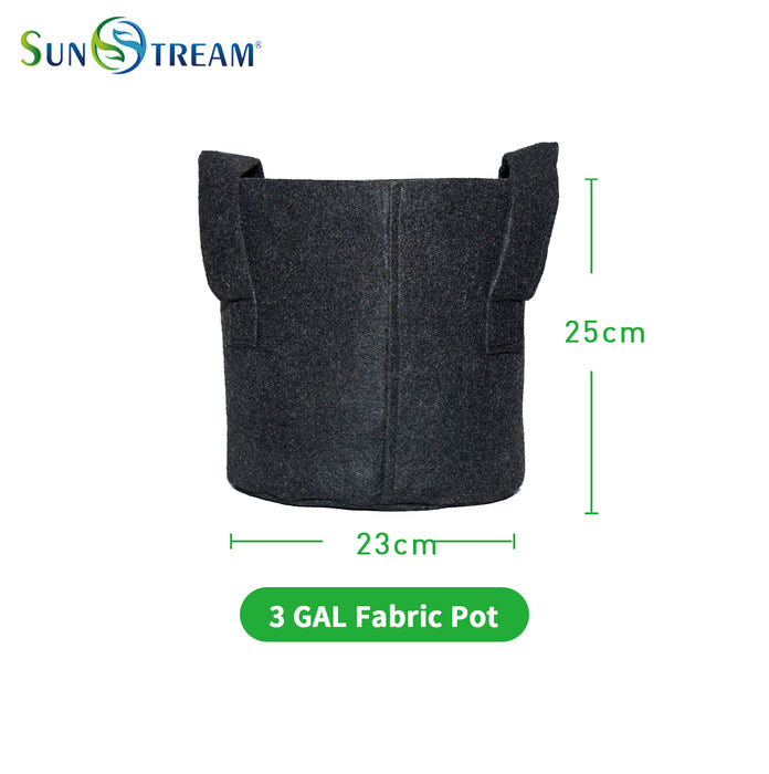 SunStream Heavy Duty Thickened Nonwoven Fabric Pots Grow Bags with Handles