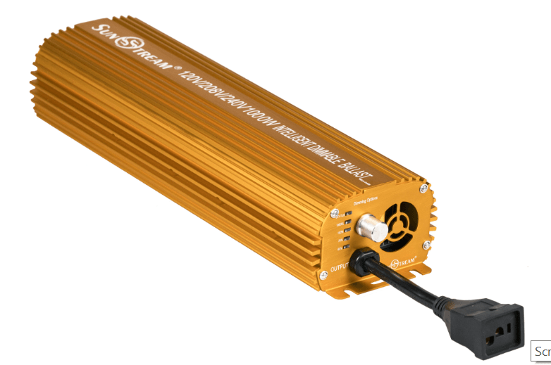 SunStream 1000 Watt Dimmable Electronic Ballast for Grow Lights MH HPS